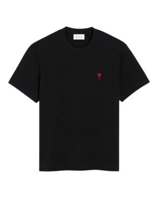 AMI PARIS – Tricou negru cu logo Ami de Coeur