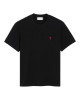 AMI PARIS – Tricou negru cu logo Ami de Coeur