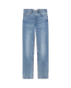 AMI Paris jeans din bumbac croială clasică albastru prespălat