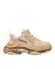 Balenciaga Sneakers Triple S Clear Sole – Nude Fabric / Piele