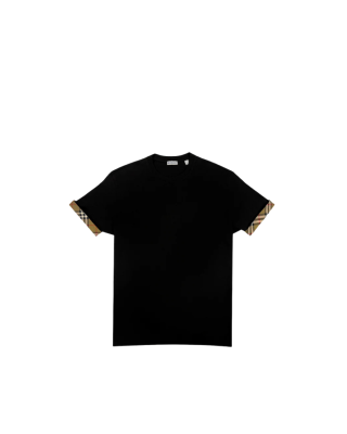 Burberry Tricou Allison Check – negru, cod 81042791