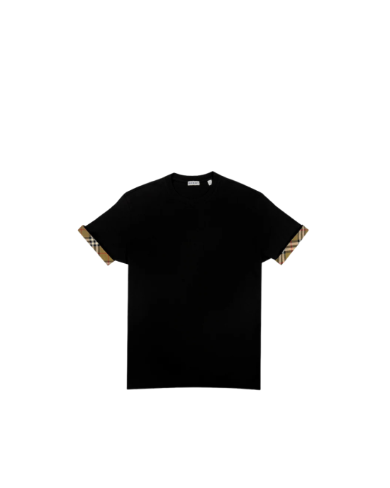 Burberry Tricou Allison Check – negru, cod 81042791