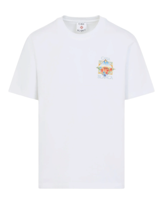 Casablanca Tricou Flower Court Icon, alb, din bumbac organic