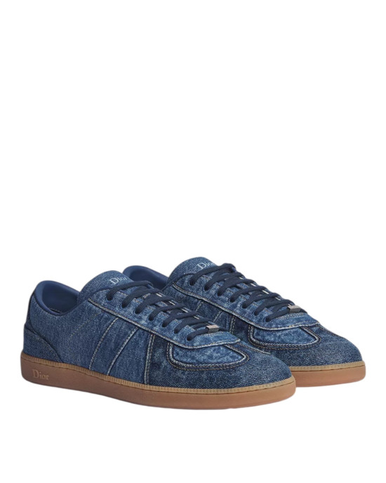 Dior B01 Matchpoint – Sneakers bărbați din denim albastru cu efect prespălat