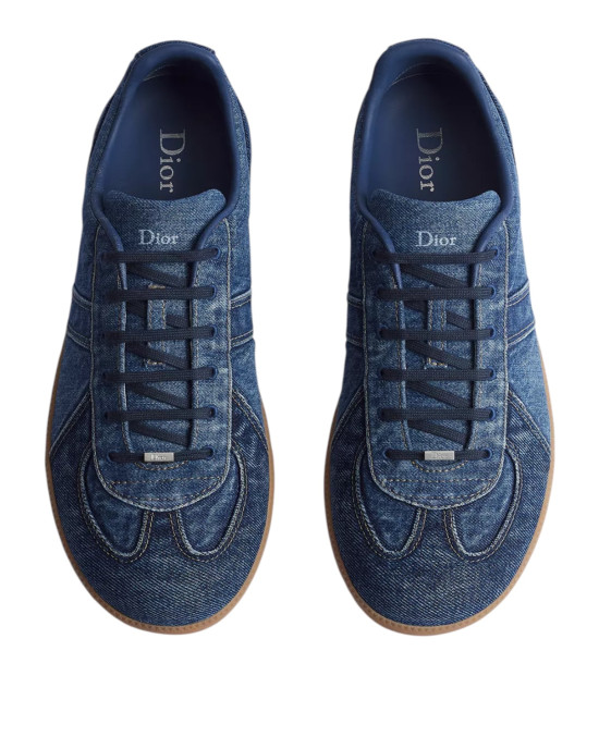 Dior B01 Matchpoint – Sneakers bărbați din denim albastru cu efect prespălat