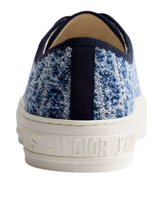 Dior Walk'n'Dior Dioriviera – Sneakers damă din denim Dior Oblique, albastru indigo