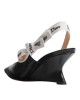 Dior J'Adior – Pantofi slingback damă din piele de miel neagră, cu toc wedge de 6,5 cm
