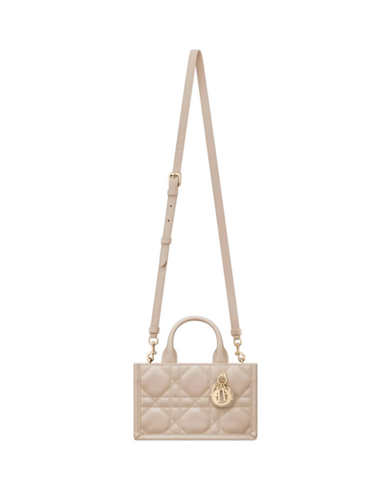 Dior  Geantă Mini Book Tote Bej Pudrat 