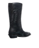 Dior – Cizme de damă Wind din cauciuc negru, cu toc de 4,5 cm