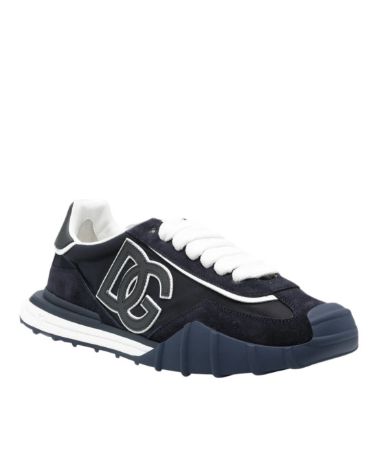 Dolce & Gabbana  Sneakers Albaștri cu logo DG