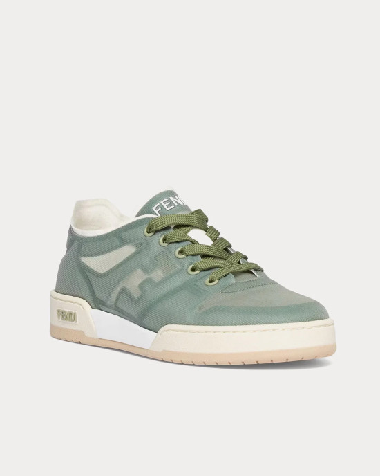 Fendi - Match Mesh Green Low Top Sneakers