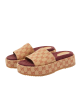 Gucci Beige GG Canvas Platform Flat 