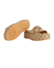 Gucci sandale cu platformă Maxi GG camel și maro închis