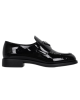 Prada Loafers din piele lacuită negru pentru femei