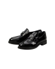Prada Loafers din piele lacuită negru pentru femei