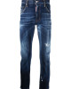 DSQUARED2 gem-embellished distressed blugi 