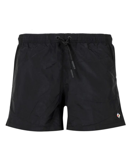 Marcelo Burlon short de baie boxer negru și multicolor