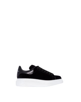 Alexander McQueen sneakers  Oversized din Catifea Neagră